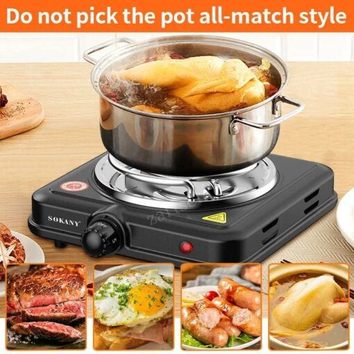 Hookah Shisha Coal Burner 500W Hot Plate Barbecue Electric Stove Kitchen Cooking Coffee Heater Chicha Fast Burning