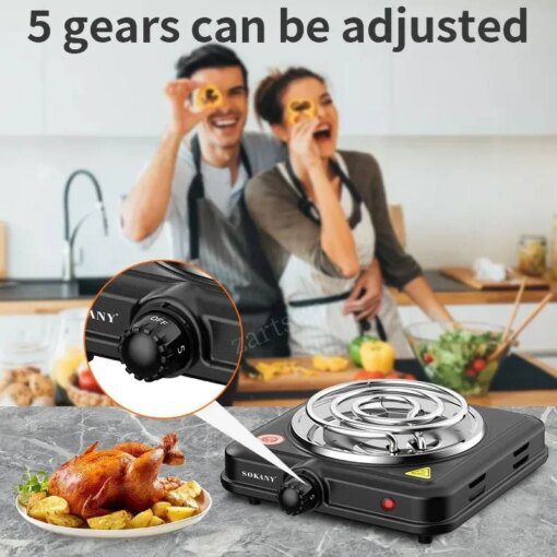Hookah Shisha Coal Burner 500W Hot Plate Barbecue Electric Stove Kitchen Cooking Coffee Heater Chicha Fast Burning - Image 3