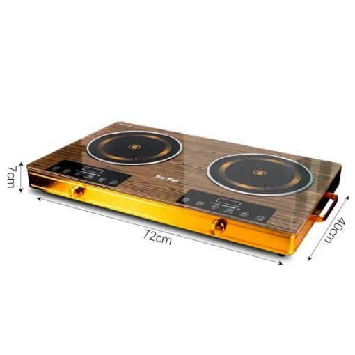 3500W Electric Induction Cooker Hot Plate,Countertop Stove Double Burner for Cooking,Infrared Ceramic Hot Plates Double Cooktop - Image 6
