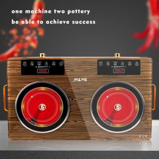 3500W Electric Induction Cooker Hot Plate,Countertop Stove Double Burner for Cooking,Infrared Ceramic Hot Plates Double Cooktop - Image 2